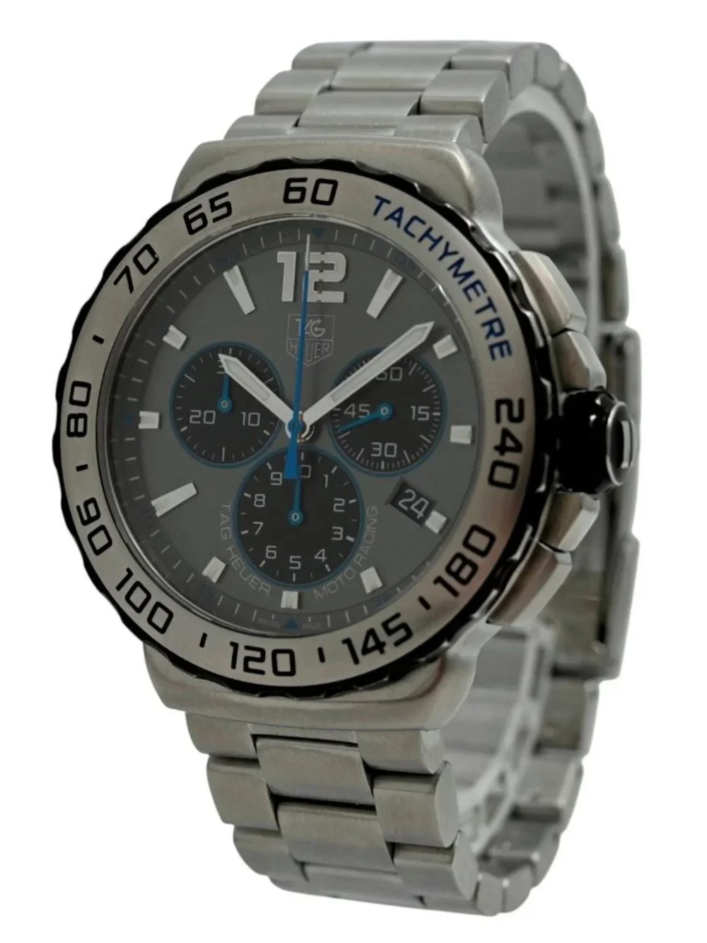 Tag Heuer 42mm Men's Formula 1 Quartz Chronograph Swiss SS Watch! Ref: CAU1119!
